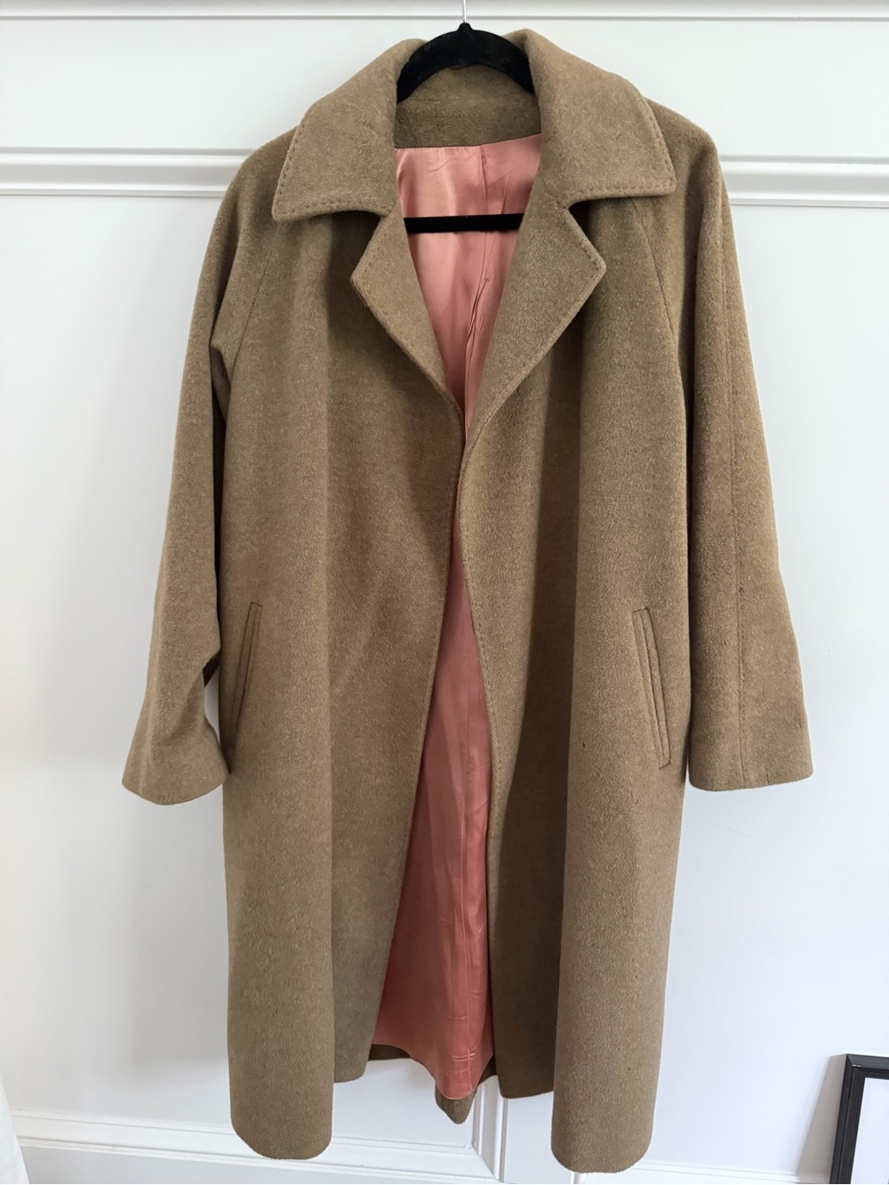 Fleurette Classic Women's Camel Wool Coat